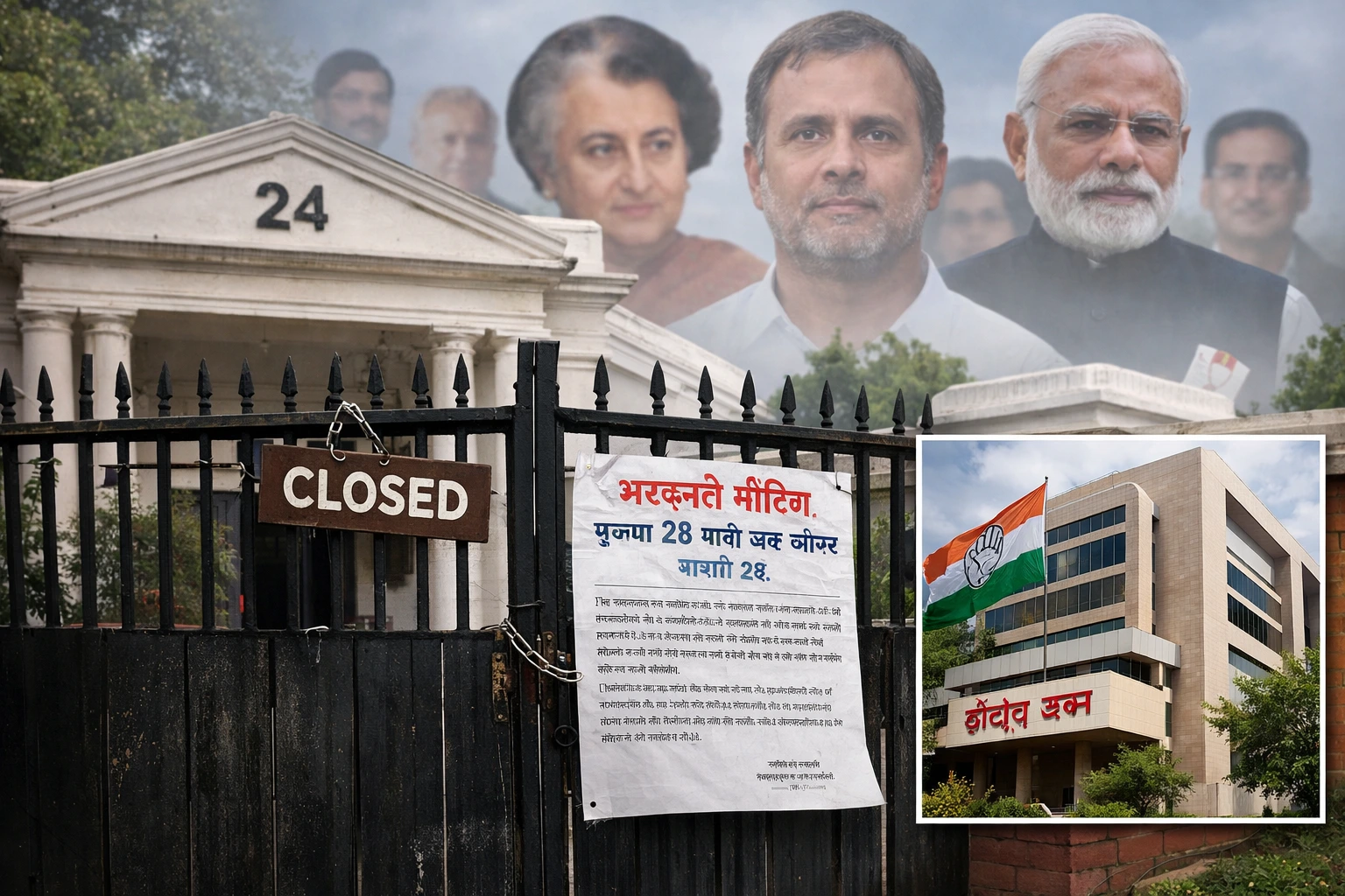 कांग्रेस पार्टी का ऐतिहासिक दफ्तर अब विवाद में, क्या कोर्ट पहुंचेगा मामला